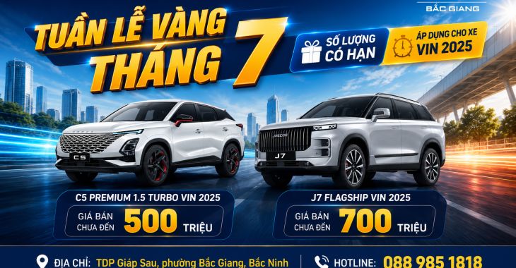 TUẦN LỄ VÀNG THÁNG 7 – CƠ HỘI SỞ HỮU XE VIN 2025 GIÁ CỰC TỐT!